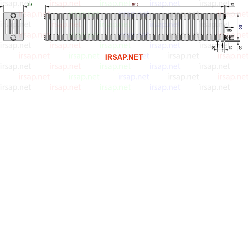 Радиатор IRSAP Tesi 60300/41 T26 CL 01